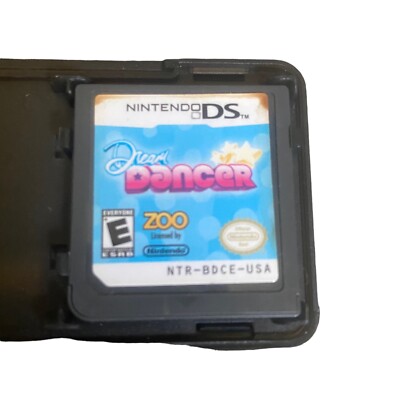 Lot Nintendo DS NDS Dream Dancer & My Baby First Steps Video Games in Gray Case