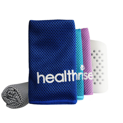 Health Rise Cooling Towel Set 4x kühlendes Sporthandtuch Abkühlung Handtuch