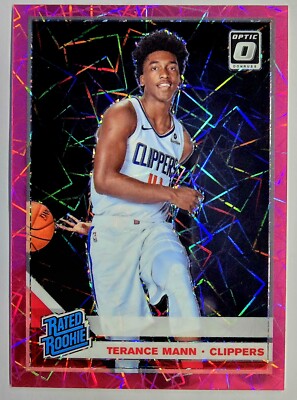 2019-2020 Optic Rated Rookie Pink Velocity SSP Terance Mann 60/79 #165 Clippers