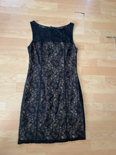 NEW A|X ARMANI EXCHANGE little black lace dress size 4 nude slip sleeveless C1