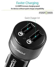 QUALCOMM Fast Car Charger Adapter 3.1A USB 2 Port QC3.0 For Amazon Apple Samsung