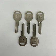 LOT OF 5 HPC Key Blank D Uncut Keys for GM Cars Made in USA
