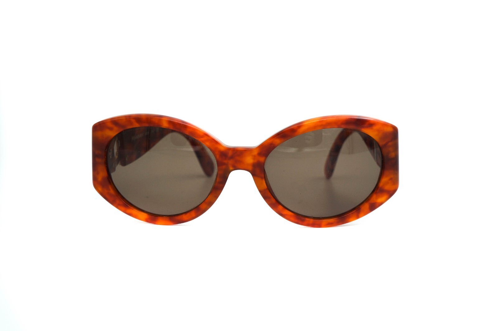 Occhiali da sole Yves Saint Laurent 6542 arancione ovale vintage