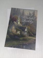 Hallmark DaySpring Thomas Kinkade Birthday Card: Blessing Upon You Psalm 129:8