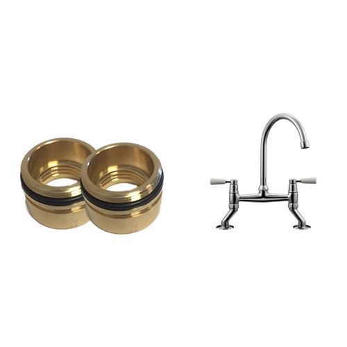 Franke Bridge Tap Replacement Brass Bushes Spares Set eBay