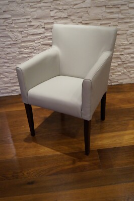 Hellgraues Esszimmerstuhle Mit Lehnen Stuhl Sessel Echt Leder Stuhle Lederstuhle Ebay