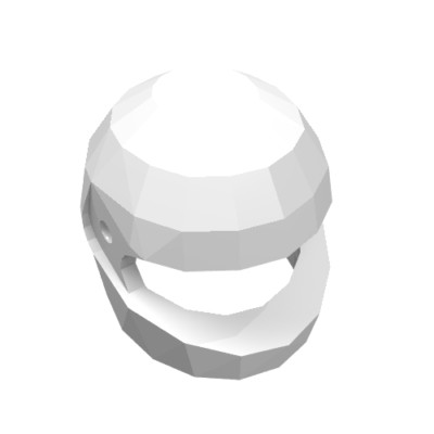 10x LEGO  Part 2446 - Minifigure, Headgear Helmet Motorcycle (Standard)
