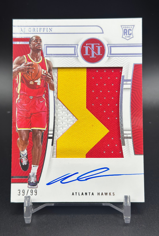 AJ Griffin 2022-23 Panini National Treasures RPA Patch Auto Rookie /99 #103 -DW