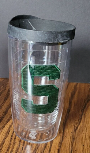 Lot of 2 Michigan State & Clear - Brand New Tervis 16 Oz Tumblers with 2 lids - Picture 2 of 3