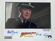 MICHAEL BYRNE In Person Signed Autograph 20x25cm Indiana Jones