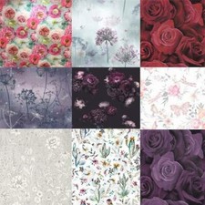 Stunning Assorted Floral/Roses/Leaves  10m Wallpaper 