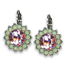 Earrings by Mariana Woman Adorable Rose and Opal Swarovski Crystals
