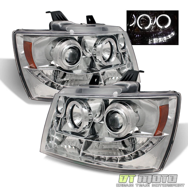 Faros halo proyector LED DRL 2007-2014 Suburban Tahoe Avalanche 07-14 lámparas Foto 2 de 4