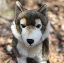 Remus Timber Wolf By Auswella Plush® Toy Plush Stuffed Animals- 23 x 14 x 7 Inch