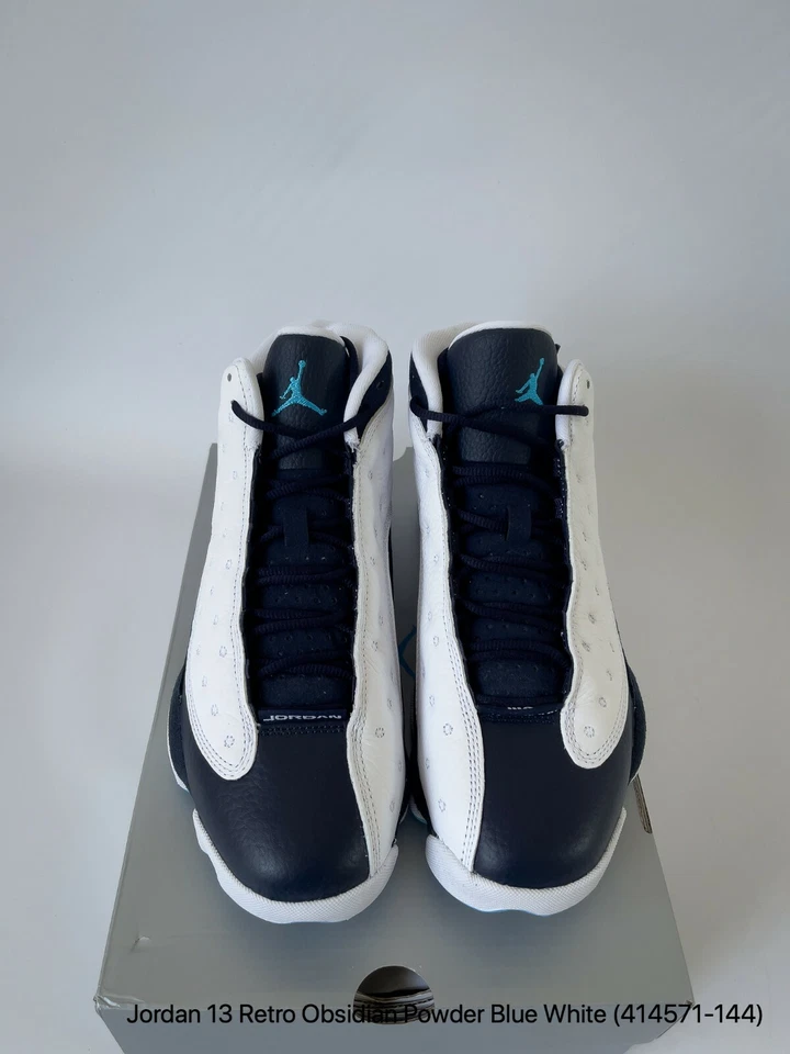 Jordan 13 Retro Obsidian Powder Blue White (414571-144) US9 - image 2 of 4