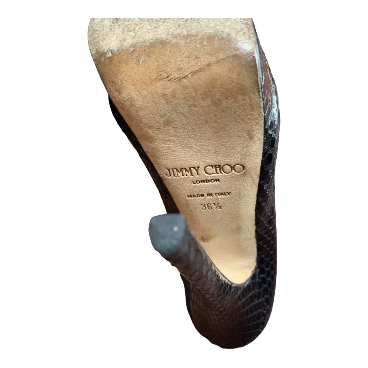 JIMMY CHOO PYTHON PUMPS | eBay