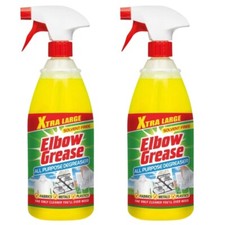 2X ELBOW GREASE DEGREASER SPRAY ALL PURPOSE EXTRA VALUE KITCHEN HOUSEHOLD 1L 4.49 per litre