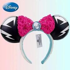 Disney- Spider- Web Pink Bow Minnie Mouse Ears Cos Party Headbands Girls Women