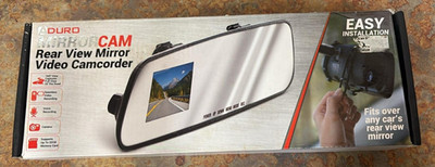 Aduro Mirror Cam Camera Rear View Video Camcorder AA-MRCM-01 Free Ship USA O12