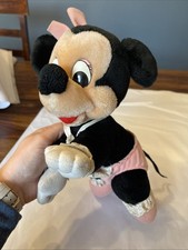 Vintage 1984 Disneyland Walt Disney World Plush Baby Crawling Minnie Mouse