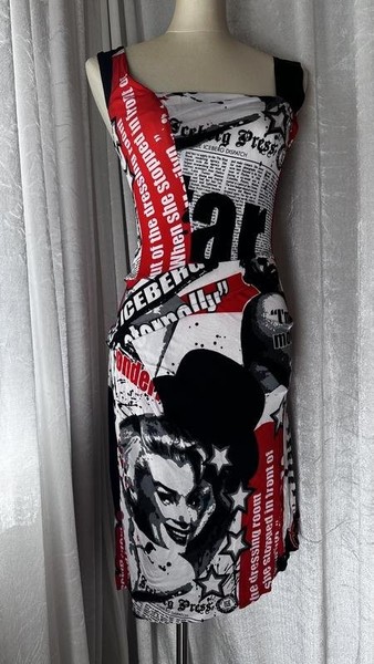 Women Iceberg Dress Red Viscose 34