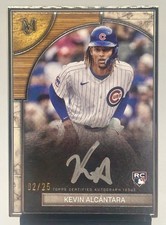 2025 Topps Museum Collection Kevin Alcantara Silver Framed Auto 02/25 Cubs SP