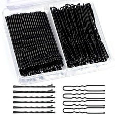 Teenitor 100Pcs Black Bobby Pins, Bobby Pins Black Hair Pins, Hair Pins for W...