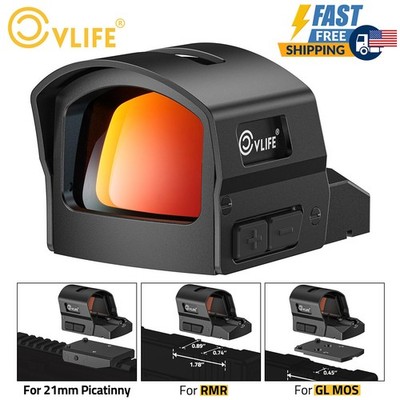 CVLIFE BearMight Motion Awake Red Dot Sight with Hood for RMR Open Reflex Optics