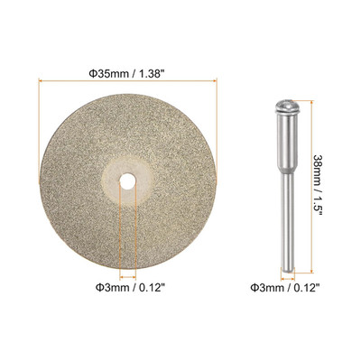 10pcs Diamond Cutting Wheel 35mm Full Sand Diamond Wheels Cut Off Discs Diamo...