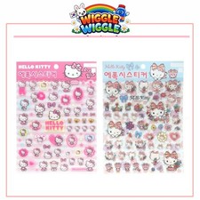 SANRIO Hello Kitty Epoxy Sticker Pink / Blue 66487