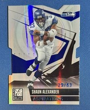 2006 Donruss Elite Shaun Alexander Aspirations 29/63 Die-Cut Seahawks #88