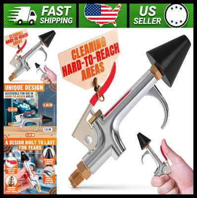#ad Stainless Steel Air Blow Gun for Compressor amp; HVAC Cleaning Adjustable Pressure $14.99