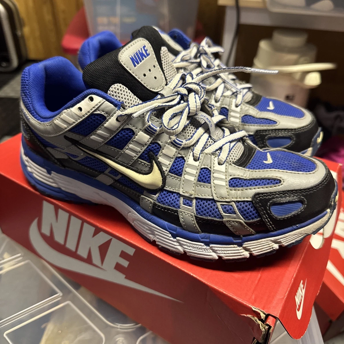 Nike P-6000 Racer Blue Flat Silver for Sale | Authenticity