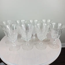 Vintage W.M. Dalton French Lead Crystal Goblets SET OF 8 in Original Boxes No 1