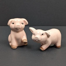 Cracker Barrel Pig Salt & Pepper Shaker Set – Ceramic Farm Animal Kitchen Decor