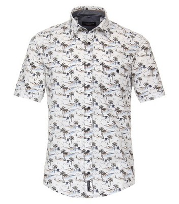 CASAMODA Geknöpftes Hemd Print Casual Fit Short