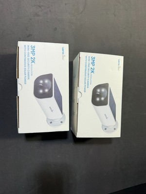 2 pack Wansview 2K 3MP Solar Security Camera Outdoor WiFi Wireless Detection