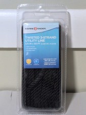 Marine Raider Twisted 3-Strand Utility Line 1/4" X50 Feet. New In Package
