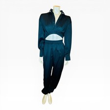 Item 73 Pretty Little Thing Black Utility Jumpsuit US Sz 6