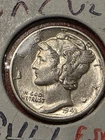 1943-D  Mercury SILVER Dime  💎 GEM BU MS  💎   + FSB  Full  SPLIT Bands  LQQK!!