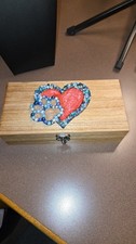Trinket Box...Cremation Ashes Storage Wooden Dog Cat pet Memorial Keepsake Box
