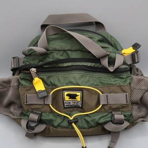 Vintage 90s Mountainsmith Black Trek Lumbar Pack Waist buckle Large