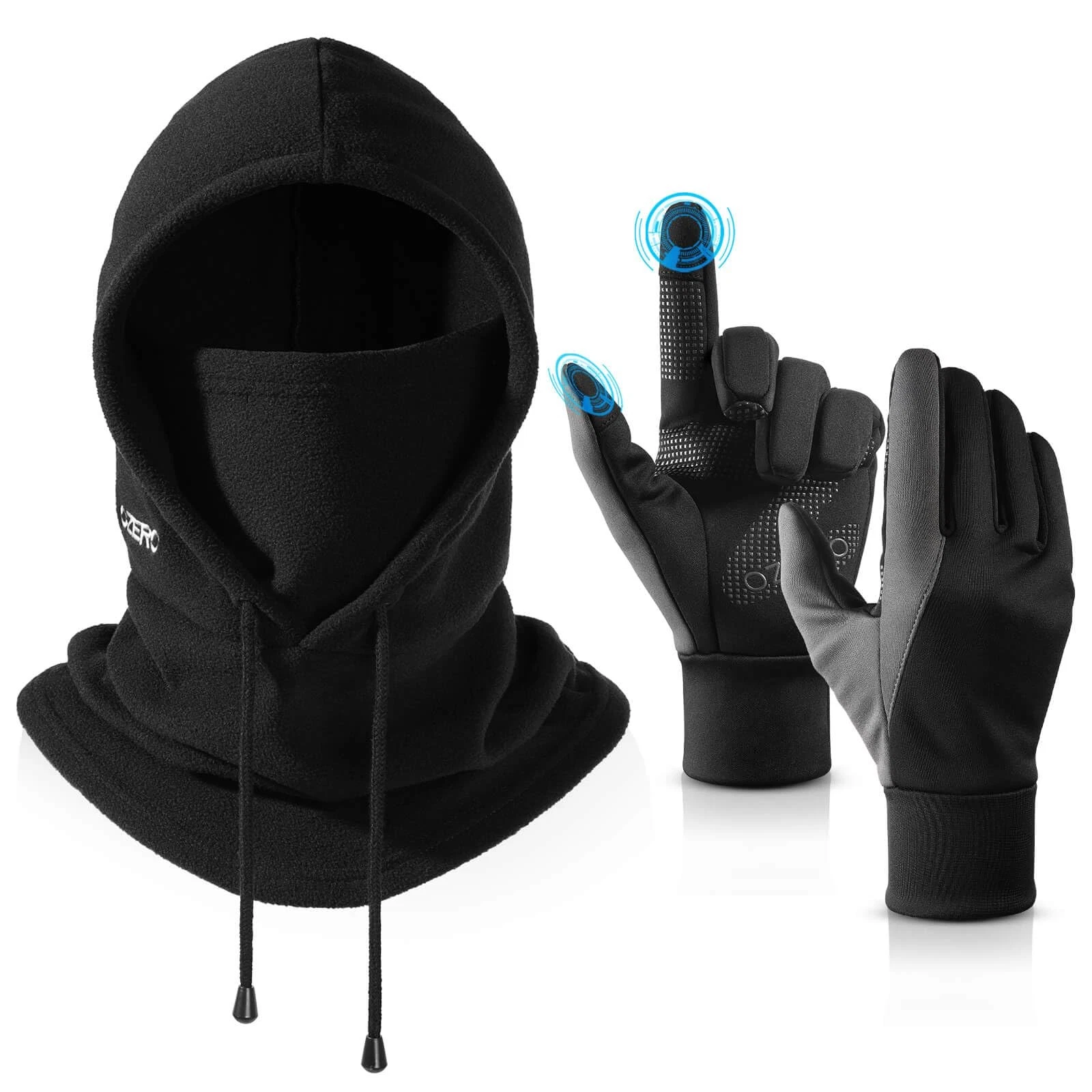 Winter Balaclava Gloves Set: Windproof & Thermal Ski Mask for Men and Women, ...
Opens in a new wind
