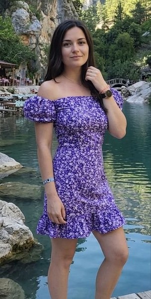 Women Dress Purple 36 #MD6A
