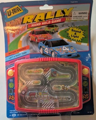 Vintage 1991 Soma Handheld Mach 5 U Drive Auto Race Game 