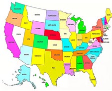 USA MAP the united states of america map