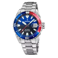 Festina Men's Sophisticated Stainless Steel Watch F20669/4 - BlueThe Originals