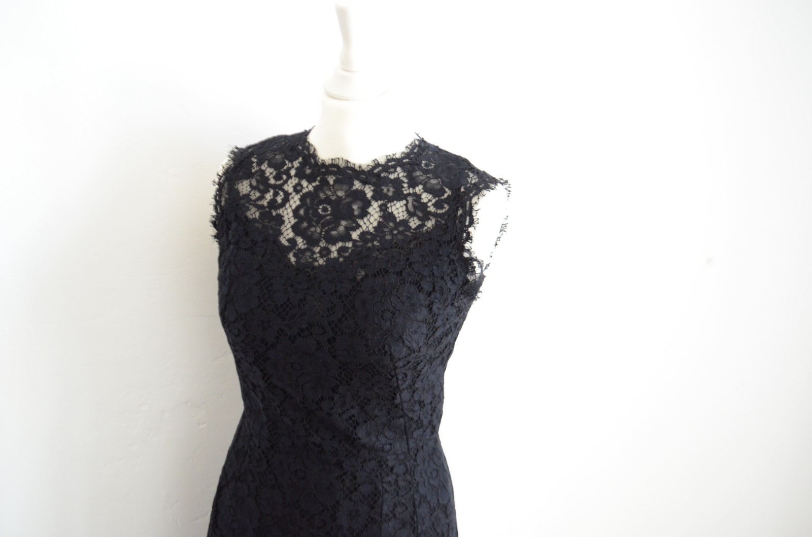 DOLCE & GABBANA dress lace NEW D 36 IT 42 black midi dress beautiful image 4
