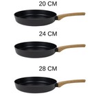 Sabatier Pfanne 20-24-28 cm Induktion Schmorpfanne Spülmaschinenfest Bratpfanne