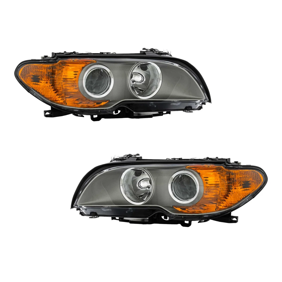 Set Fari Alogeni Anteriori Sinistro E Destro H7 Per BMW 3 Cabriolet E36 – Omologati E, Senza Motore LWR